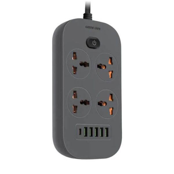 چند راهی برق گرین لاین مدل Green lion power socket 2500W GNPOWS5USB - Image 4