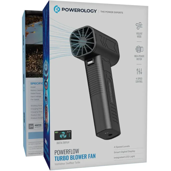 جت فن توربو پاورلوژی دمنده و مکنده مدل PWF201 ا Powerology PWF201BK Powerflow Turbo Blower Fan