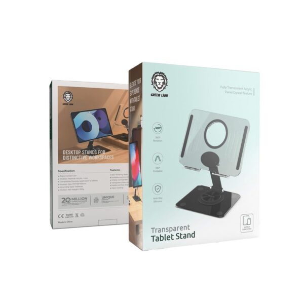 پایه تبلت شفاف گرین Green Transparent Tablet Stand